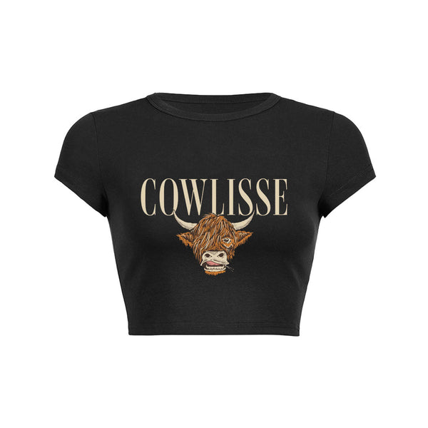 Cowlisse Highland Crop Top Baby Tee