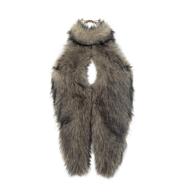 Hollow out fluffy halter self tie backless top