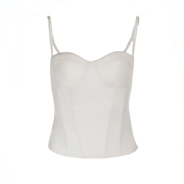 Sweetheart neck solid cami top