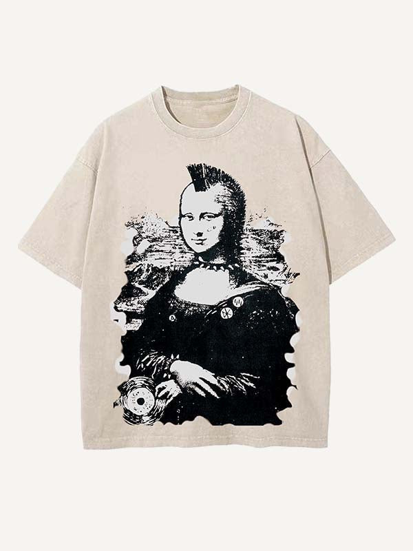 Abstract Portrait Graphic Vintage T-Shirt