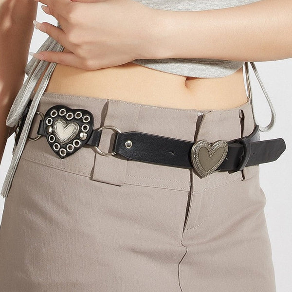 Heart o ring hollow out belt