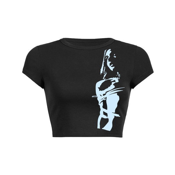 Mysterious Muse Crop Top Baby Tee