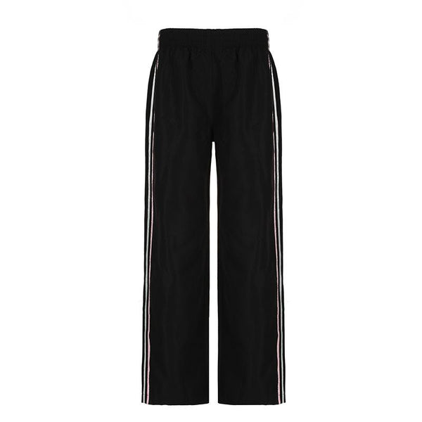 Low rise solid sports pants