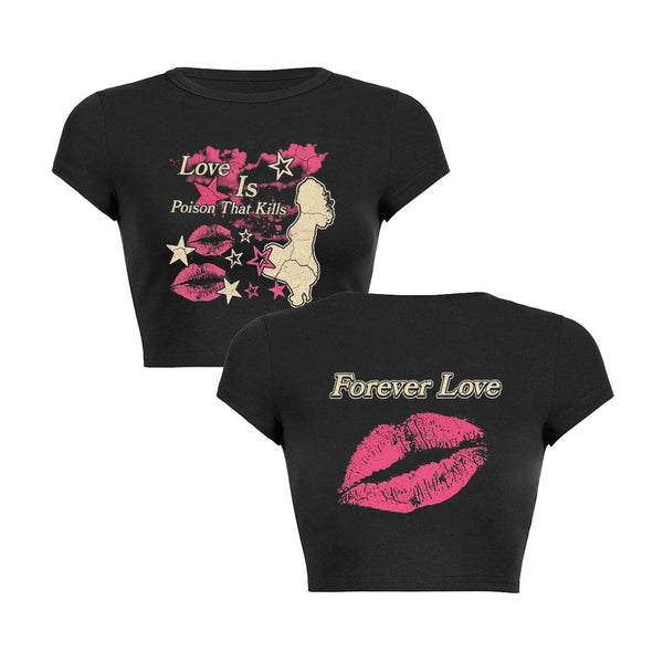 Love Poison Crop Top Baby Tee