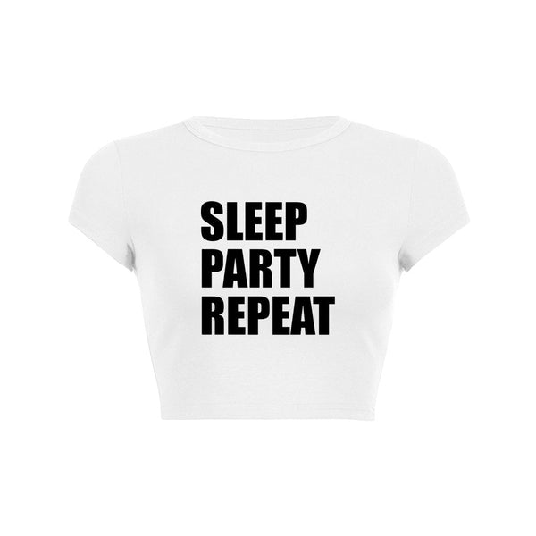 Endless Party Crop Top Baby Tee