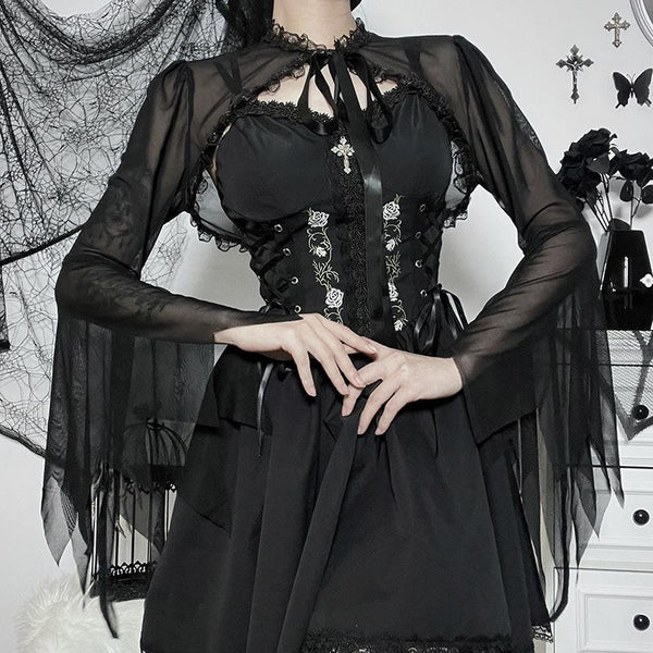 Neck Ruffles Goth Goth Clothing – Alternative & Darkwave Fashion | MudSweet – MUDSWEET